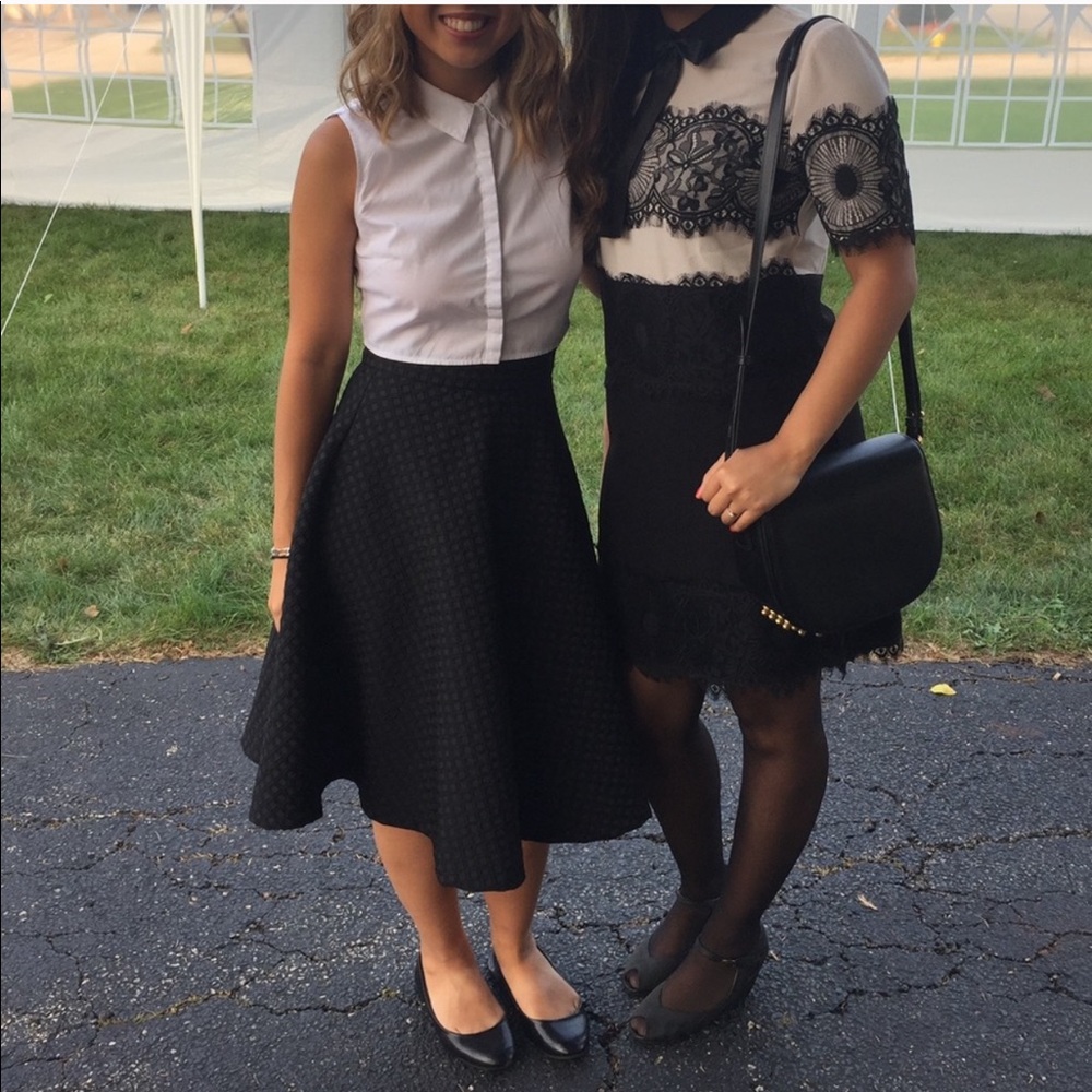 H&M black full skirt